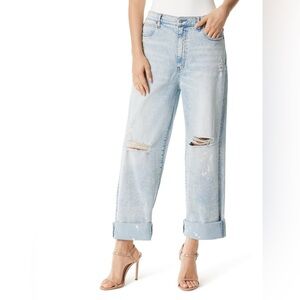 Jessica Simpson Zinnia Distressed Women’s wide leg Jeans— Size 14